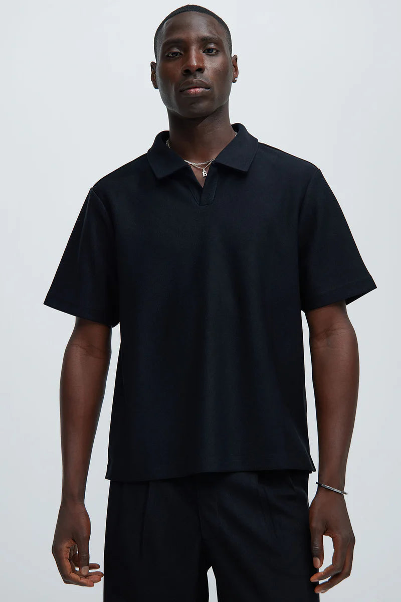 Turner Short Sleeve Polo - Black