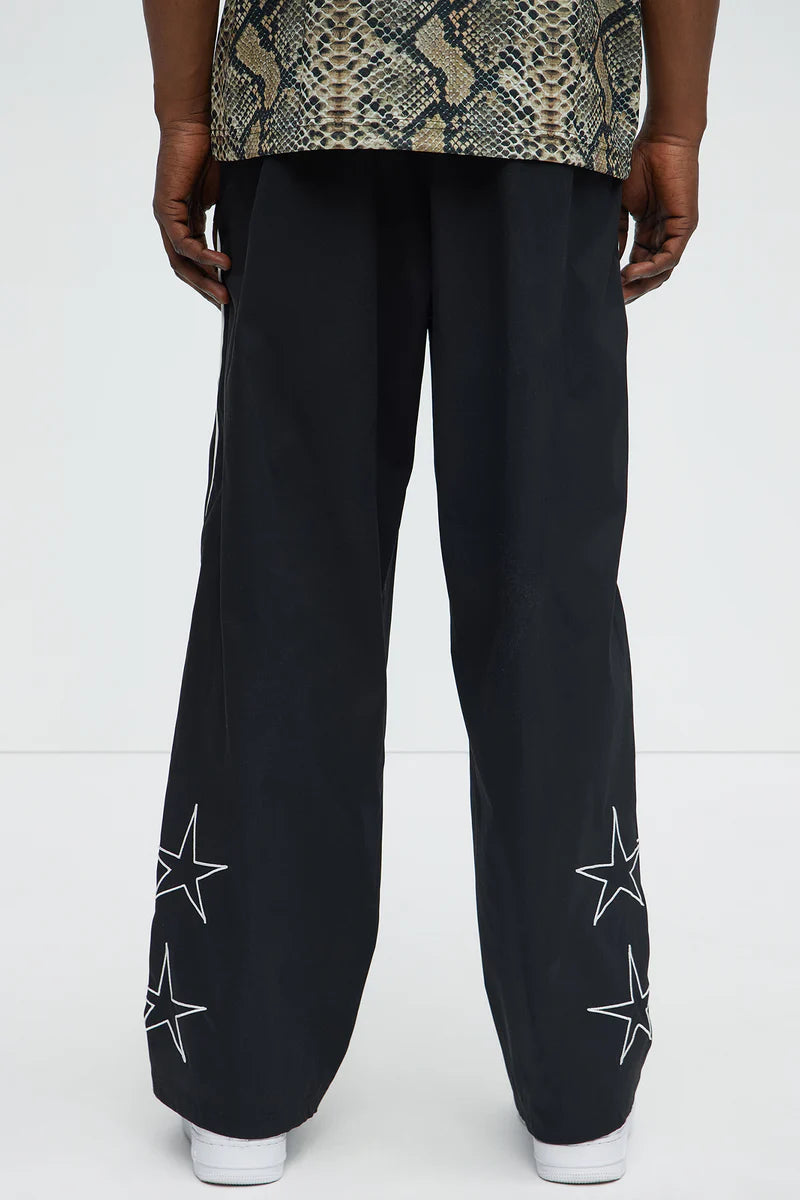 Star Boi Baggy Pants - Black