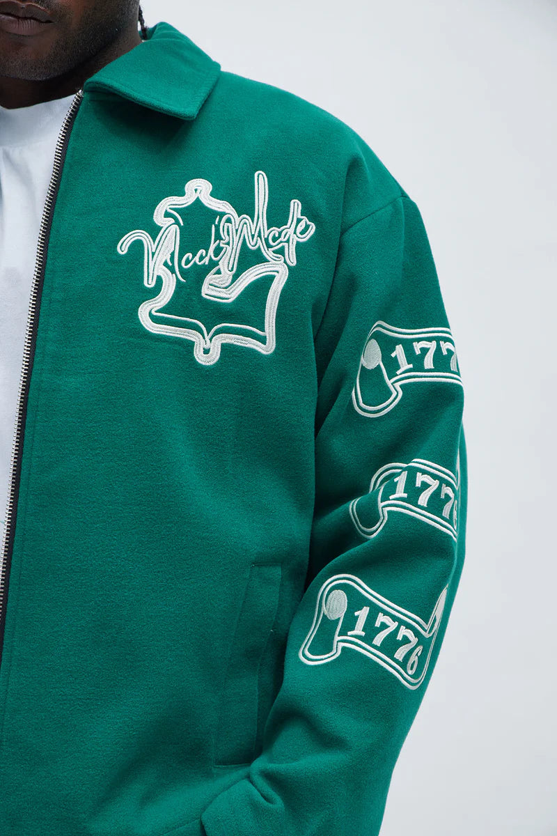 Independence Varsity Jacket - Kelly Green