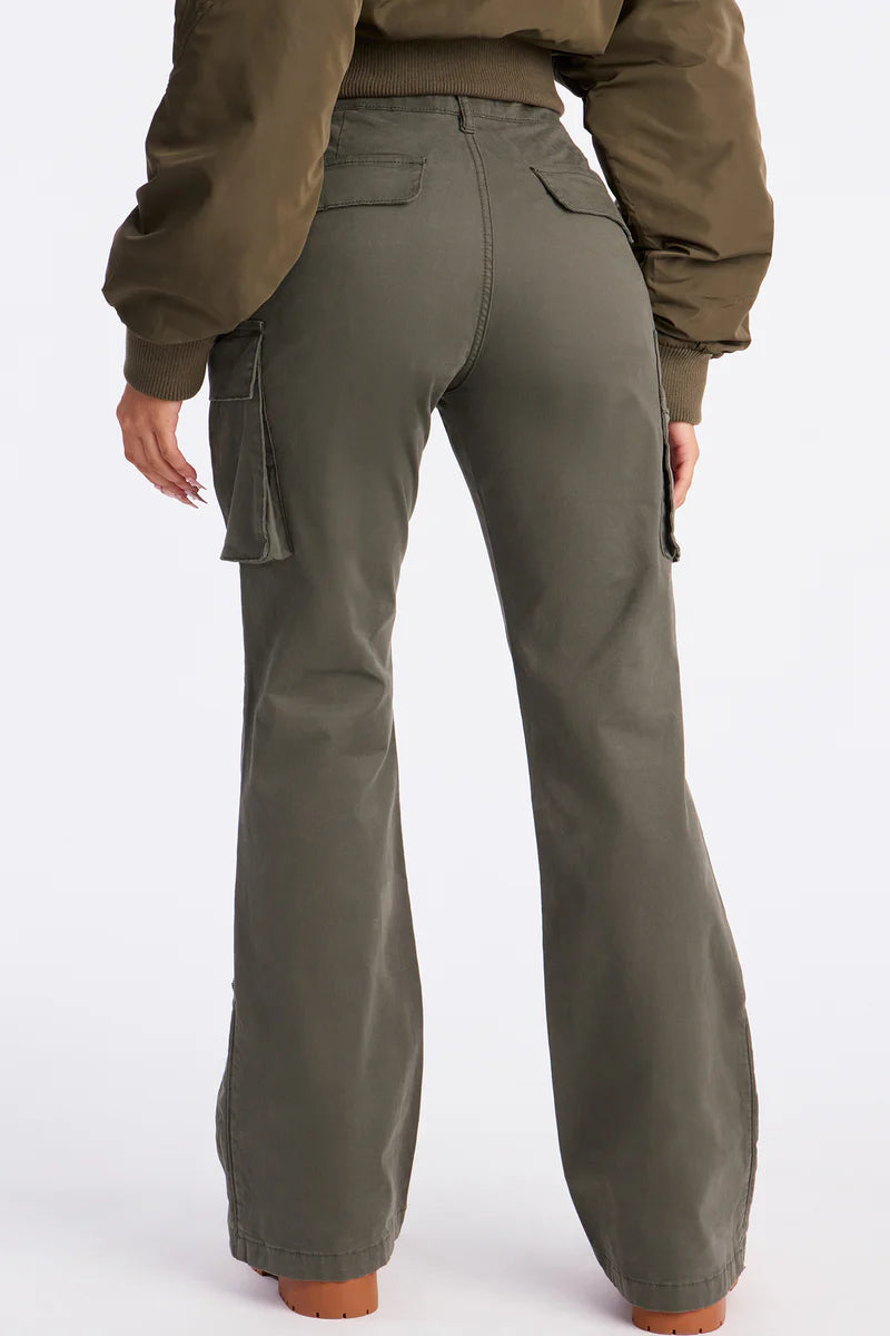 She's a Keeper Cargo Pant - Military Green
