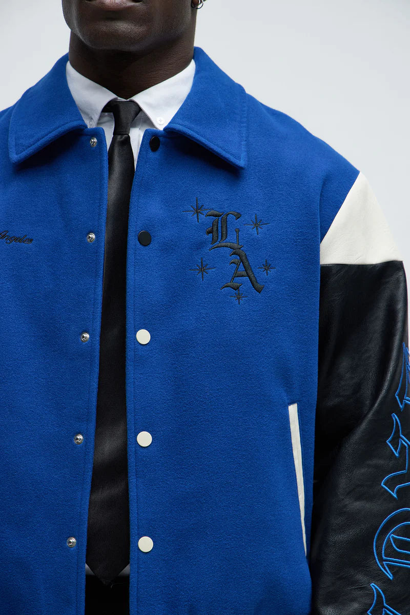 Angel Varsity Jacket - Blue