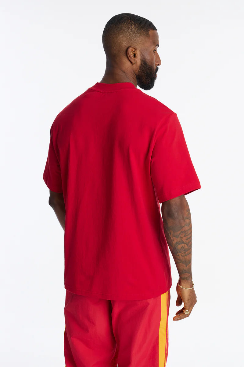 Oversized Heavyweight Tee 240GSM - Red