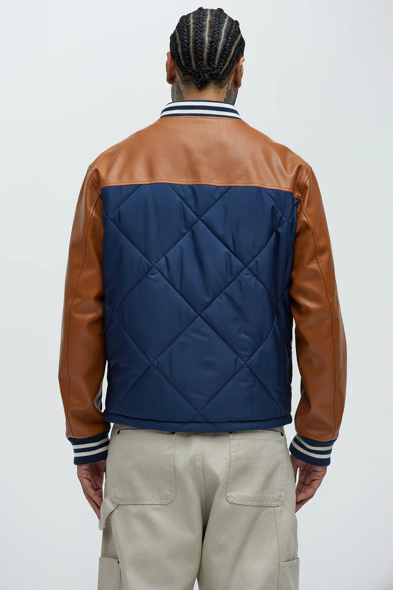 Dope Dreams Varsity Jacket - Navy/combo