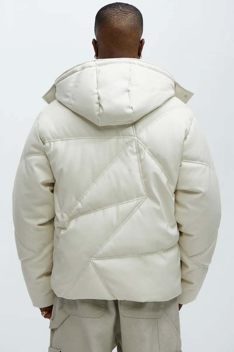 Looking For Me Padded Hood Puffer - White