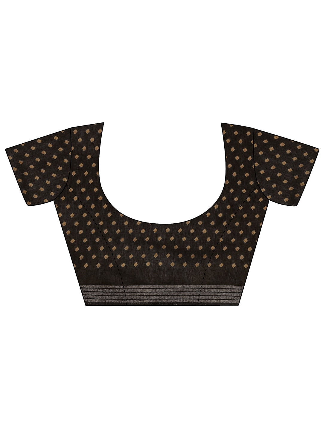 Mustard Printed Silk Blend Saree With Unstitched Blouse Piece